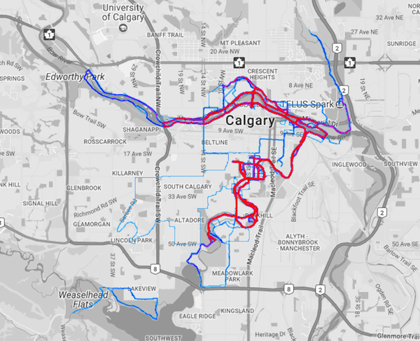 My Strava personal heatmap Personal heatmap