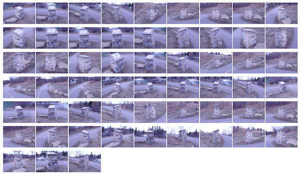 Input photo thumbnails photos